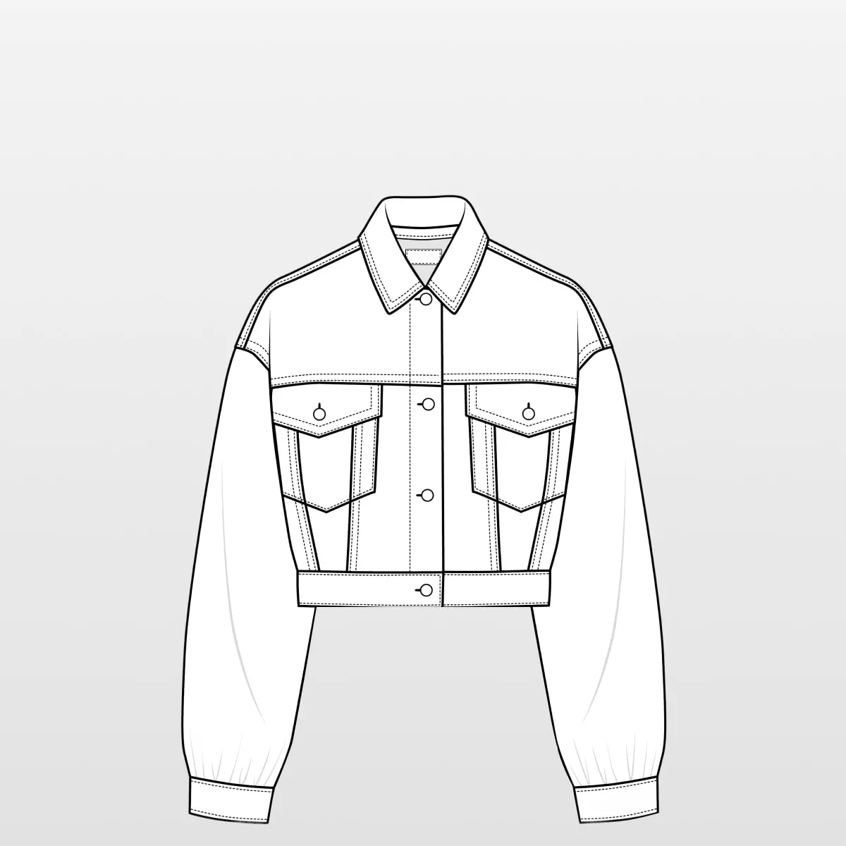 On-Model to Line Sketch