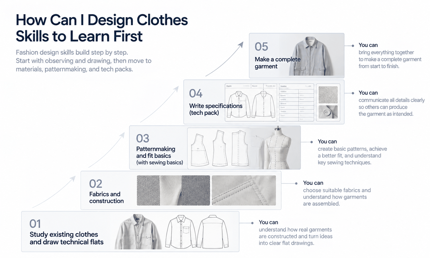 How Can I Design Clothes? Skills to Learn First