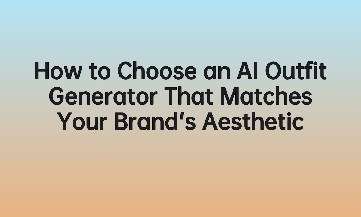 How to Choose an AI Outfit Generator That Matches Your Brand's Aesthetic
