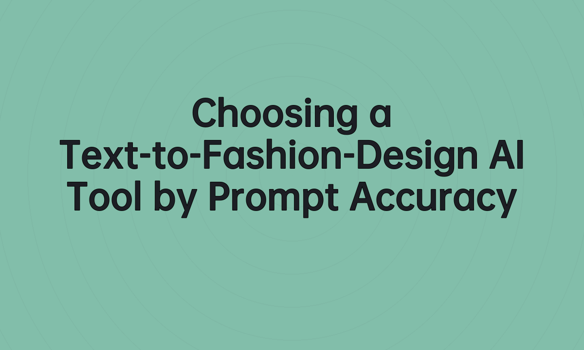 Choosing a Text-to-Fashion-Design AI Tool by Prompt Accuracy