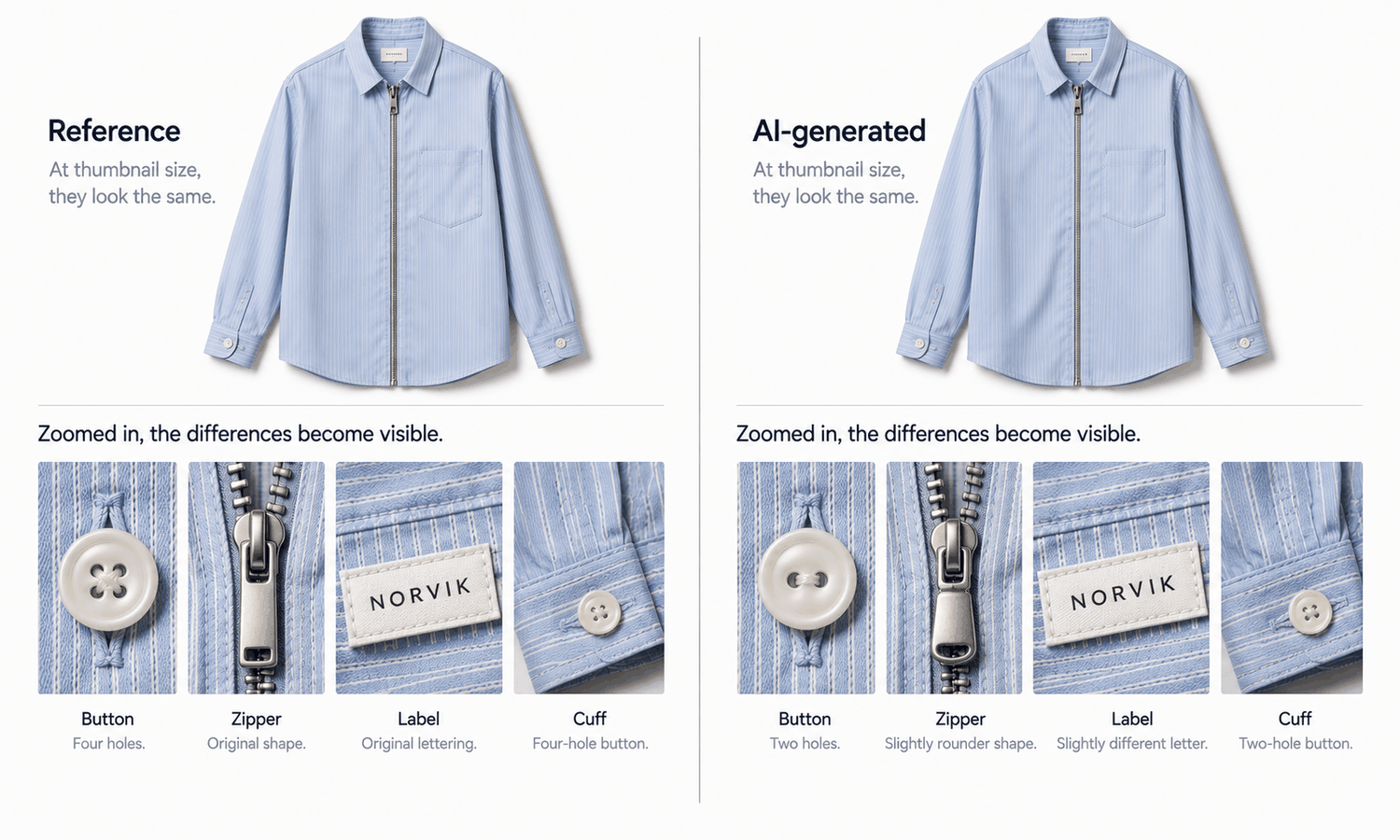 AI Clothing Model: The Trims and Materials Check