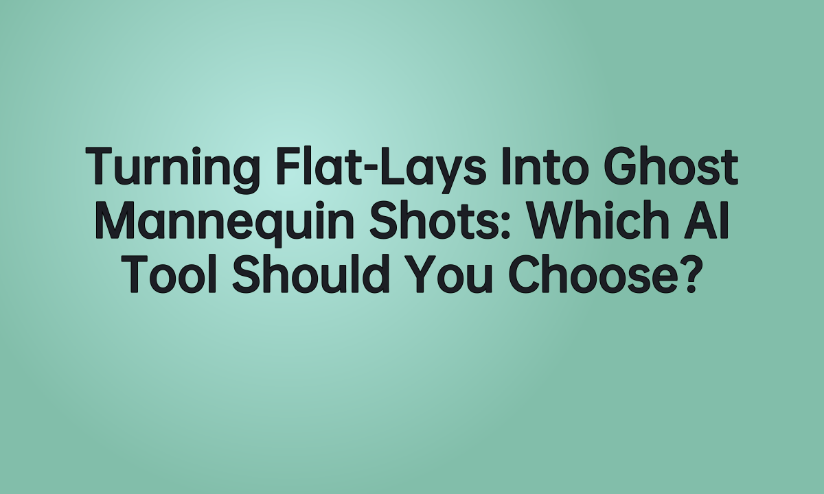 Turning Flat-Lays Into Ghost Mannequin Shots: Which AI Tool Should You Choose?