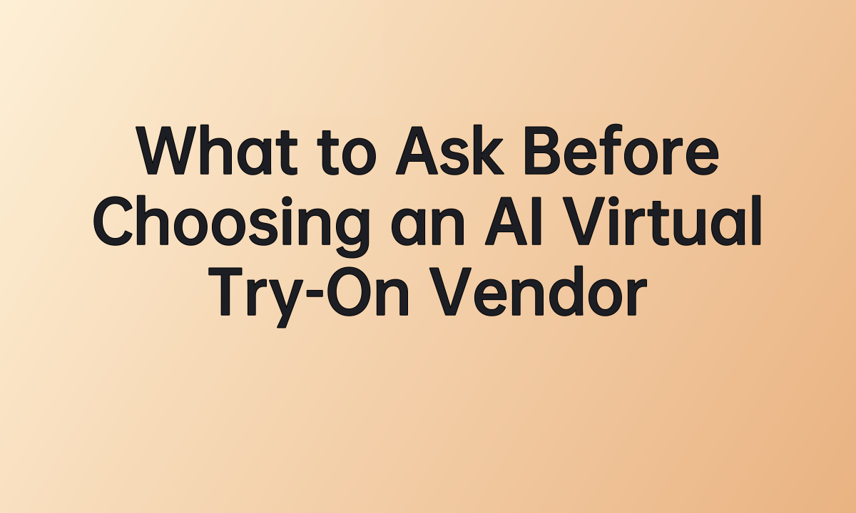 What to Ask Before Choosing an AI Virtual Try-On Vendor