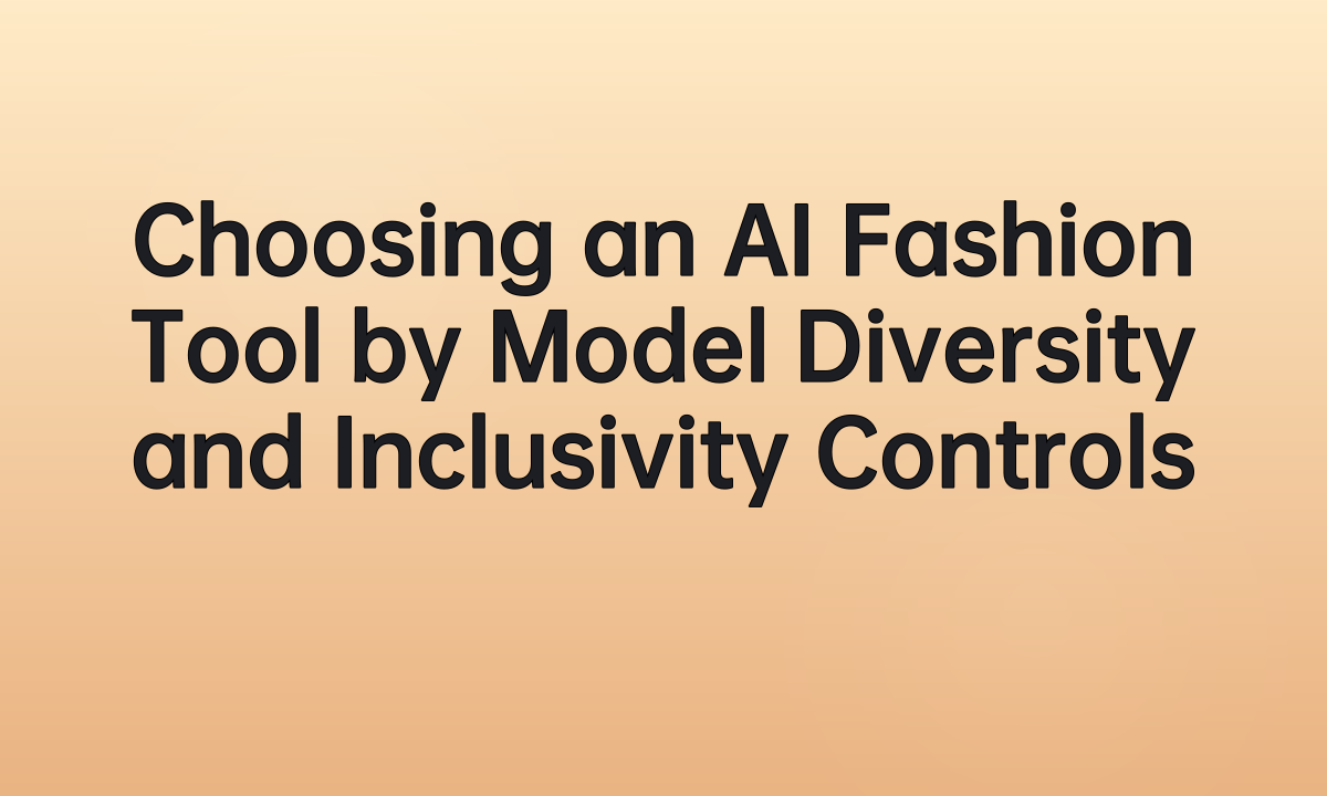 Choosing an AI Fashion Tool by Model Diversity and Inclusivity Controls