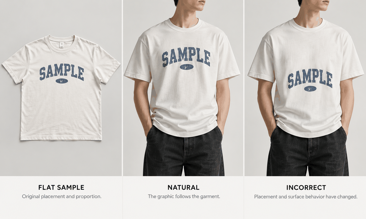 AI T-Shirt Model Generator: Keeping the Graphic Right