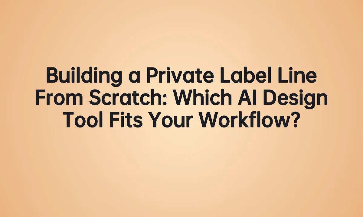 Building a Private Label Line From Scratch: Which AI Design Tool Fits Your Workflow?