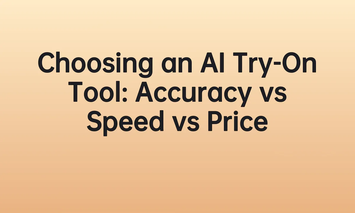 Choosing an AI Try-On Tool: Accuracy vs Speed vs Price