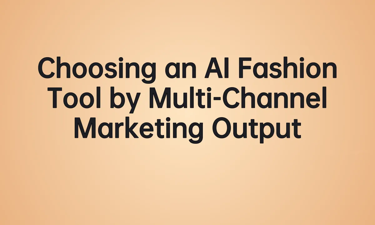 Choosing an AI Fashion Tool by Multi-Channel Marketing Output