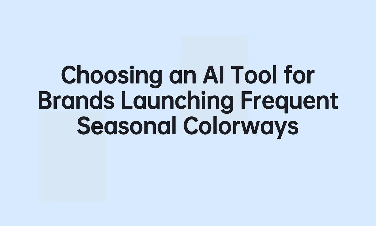 Choosing an AI Tool for Brands Launching Frequent Seasonal Colorways