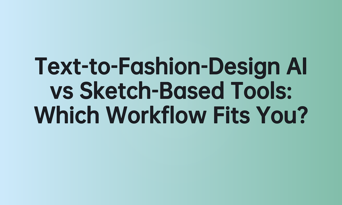 Text-to-Fashion-Design AI vs Sketch-Based Tools: Which Workflow Fits You?