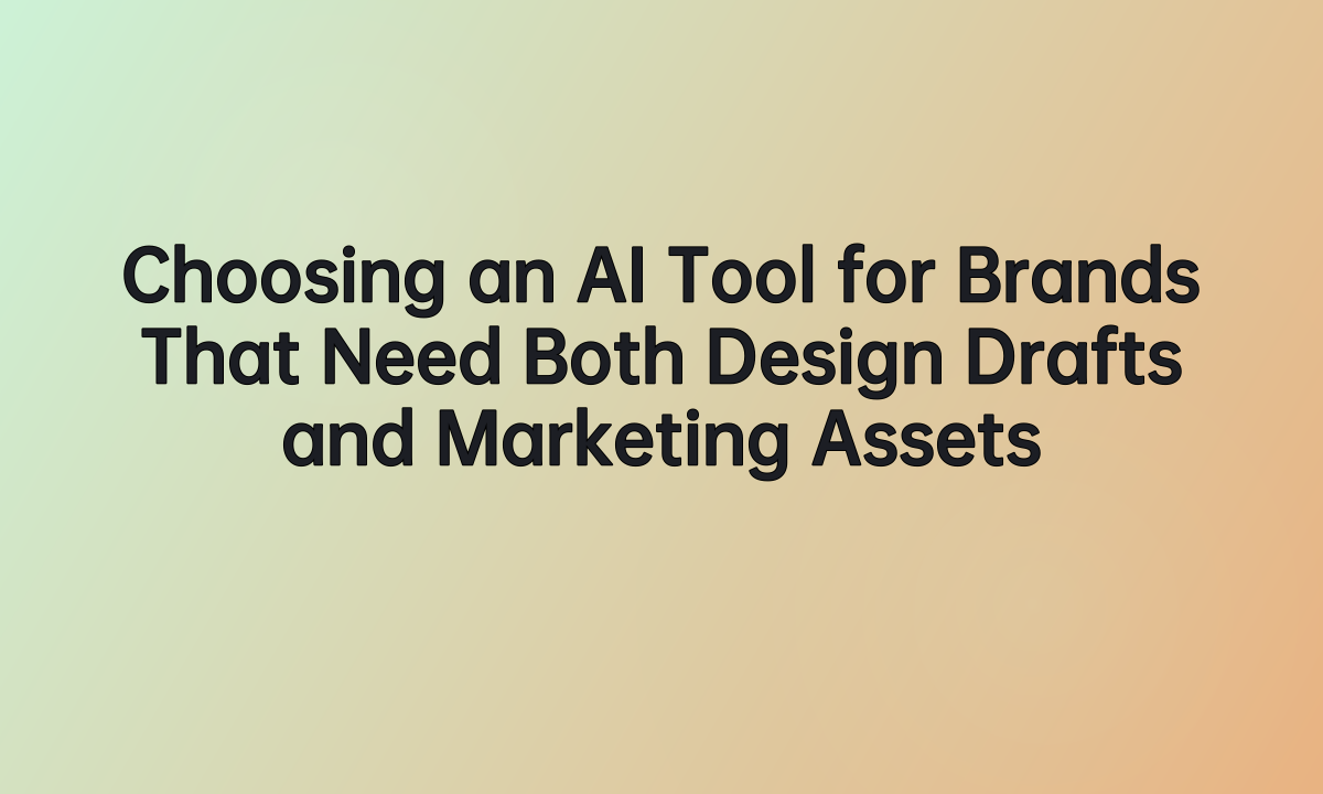 Choosing an AI Tool for Brands That Need Both Design Drafts and Marketing Assets