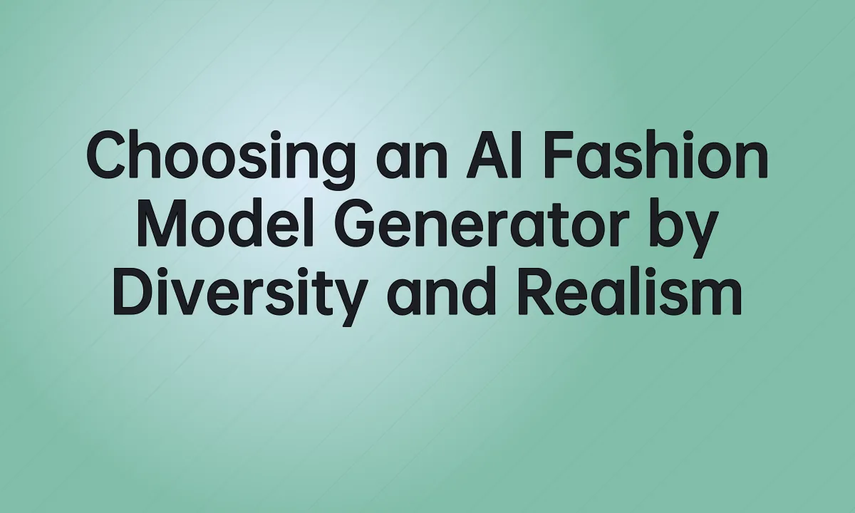 Choosing an AI Fashion Model Generator by Diversity and Realism
